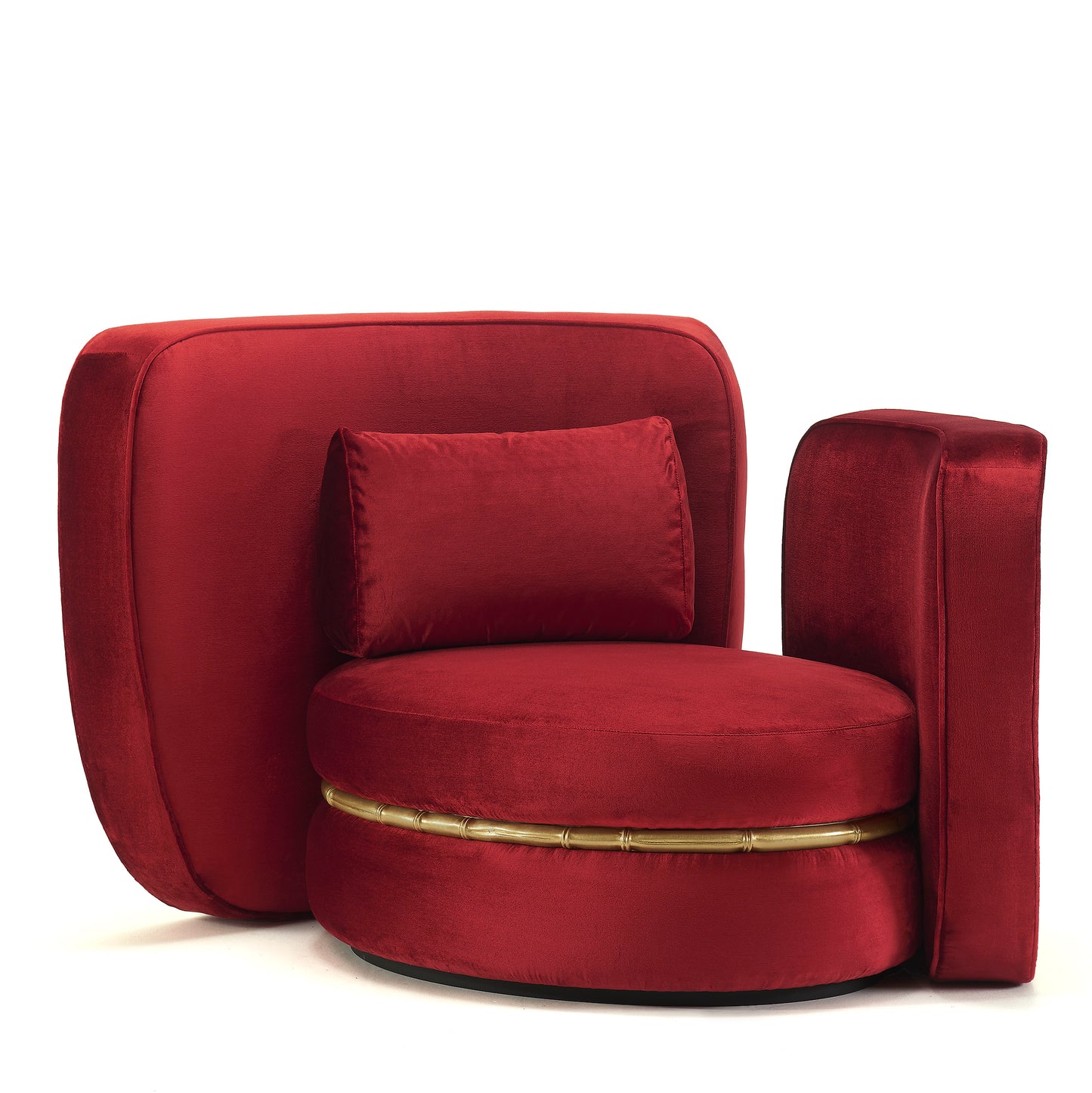 Anfratto Armchair Red Velvet - Daya Collection