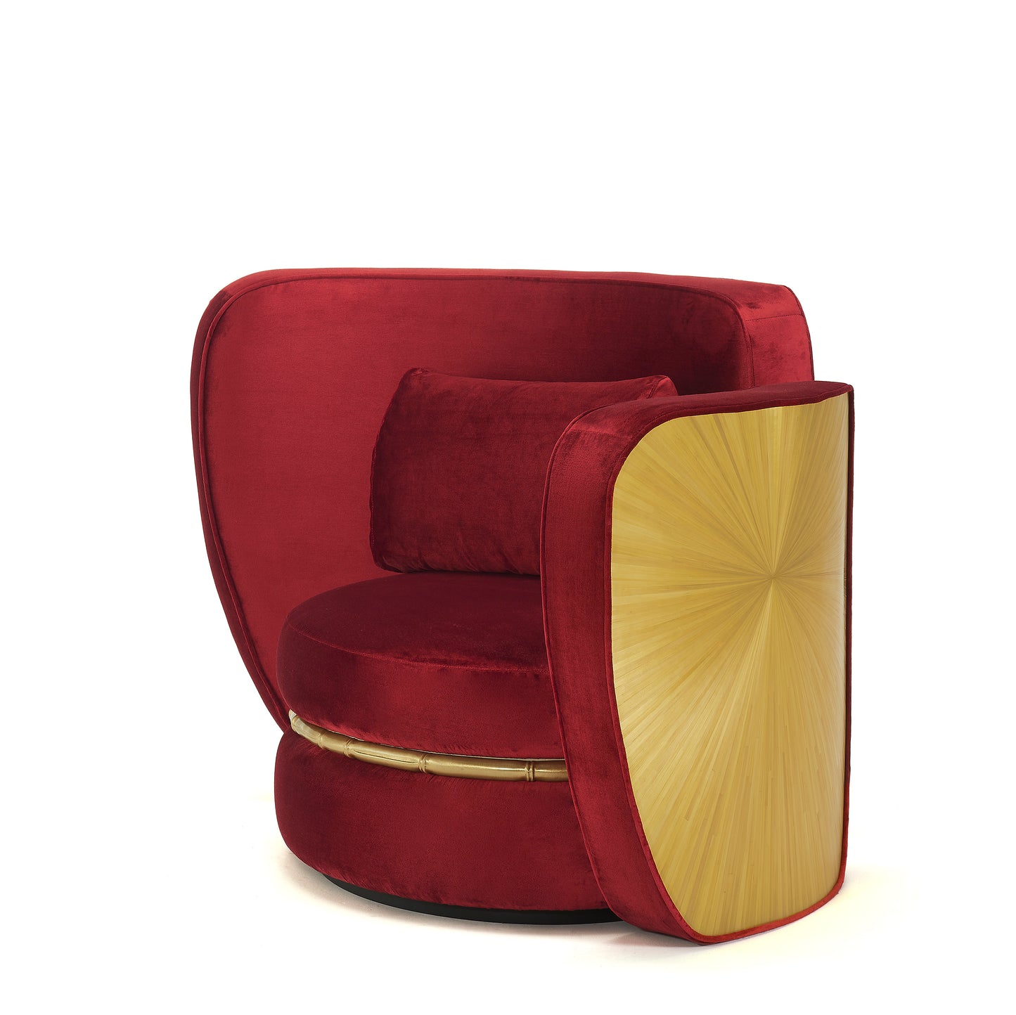 Anfratto Armchair Red Velvet - Daya Collection