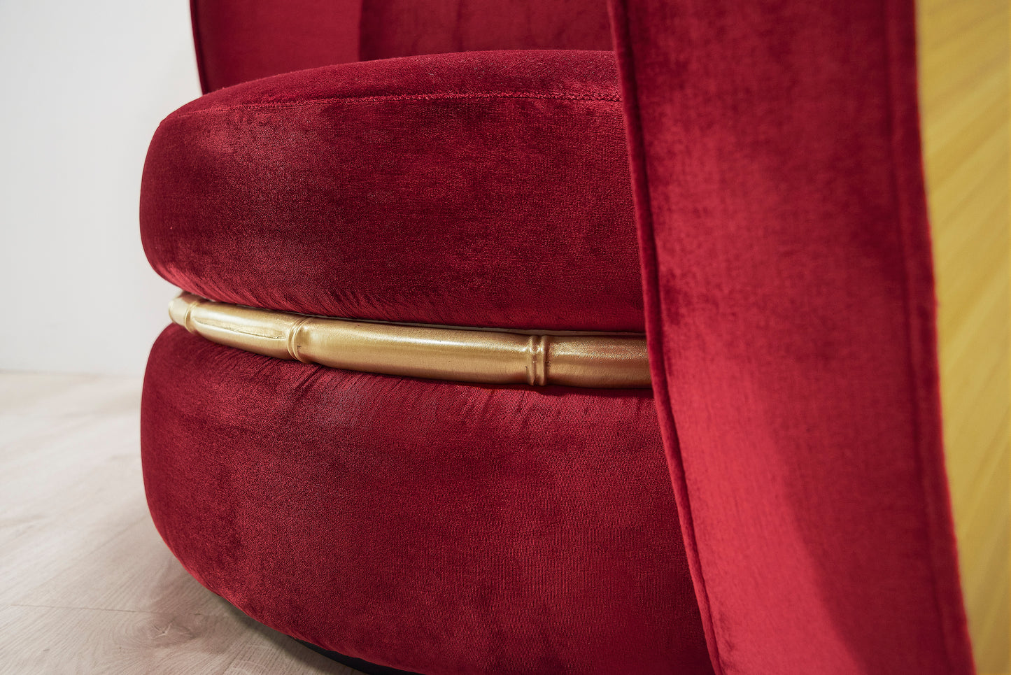 Anfratto Armchair Red Velvet - Daya Collection