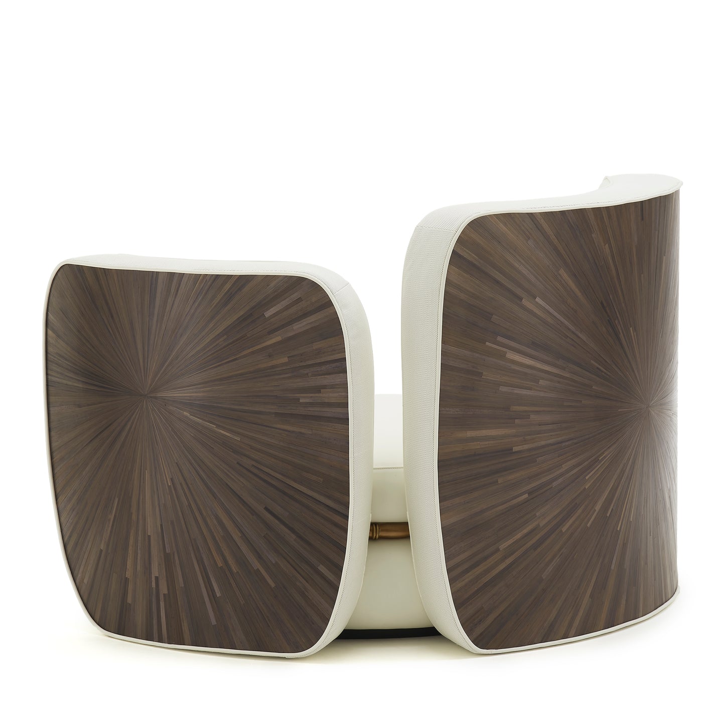 Anfratto Armchair White Leather - Daya Collection