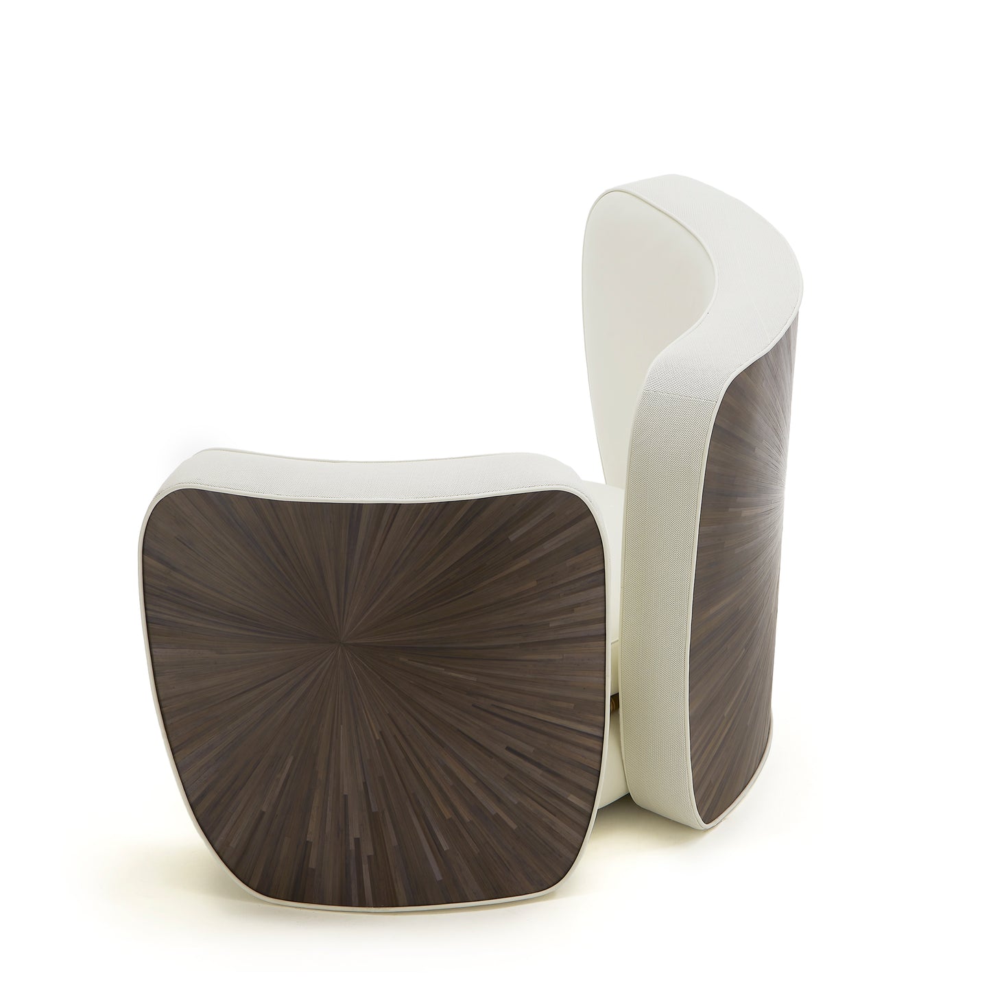 Anfratto Armchair White Leather - Daya Collection