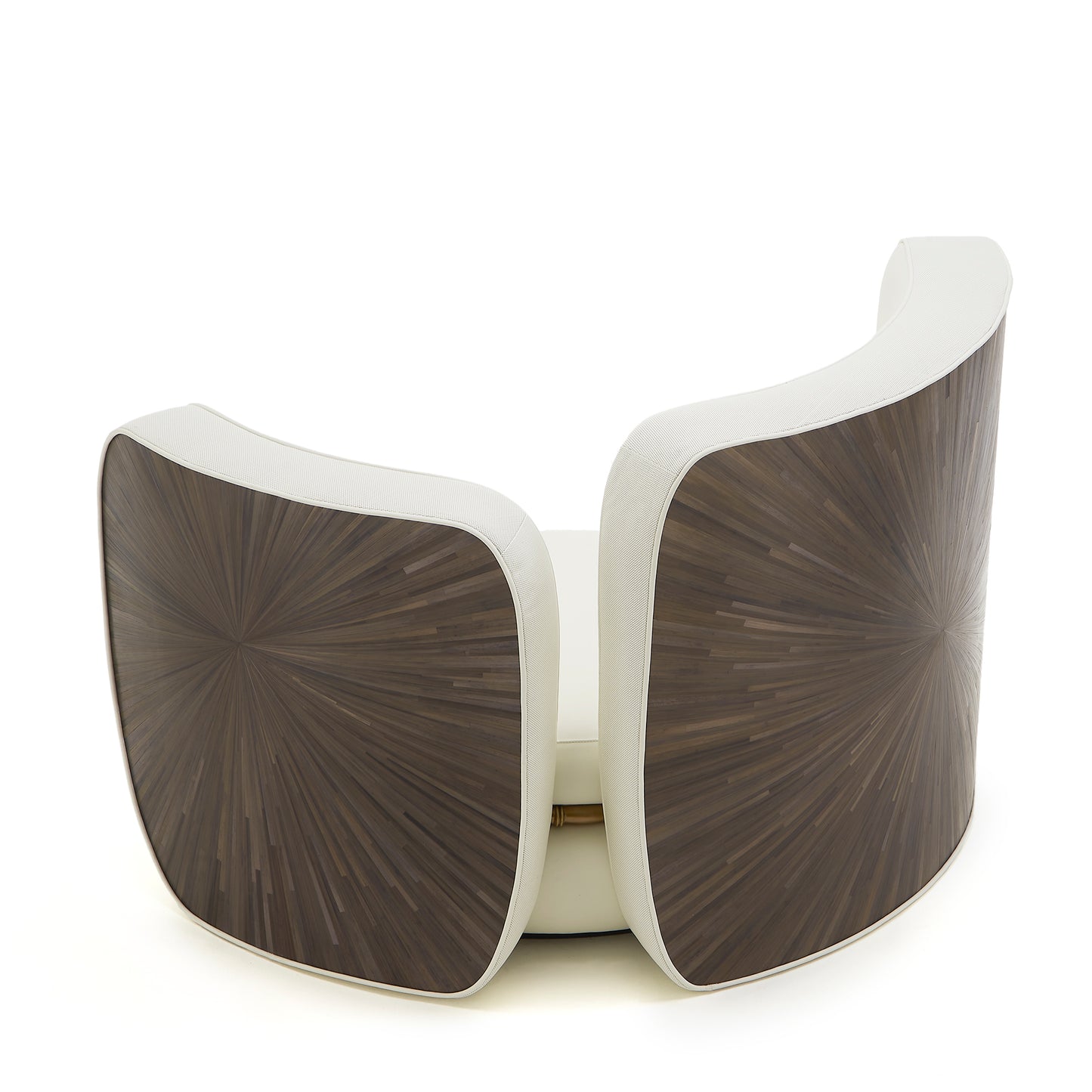 Anfratto Armchair White Leather - Daya Collection