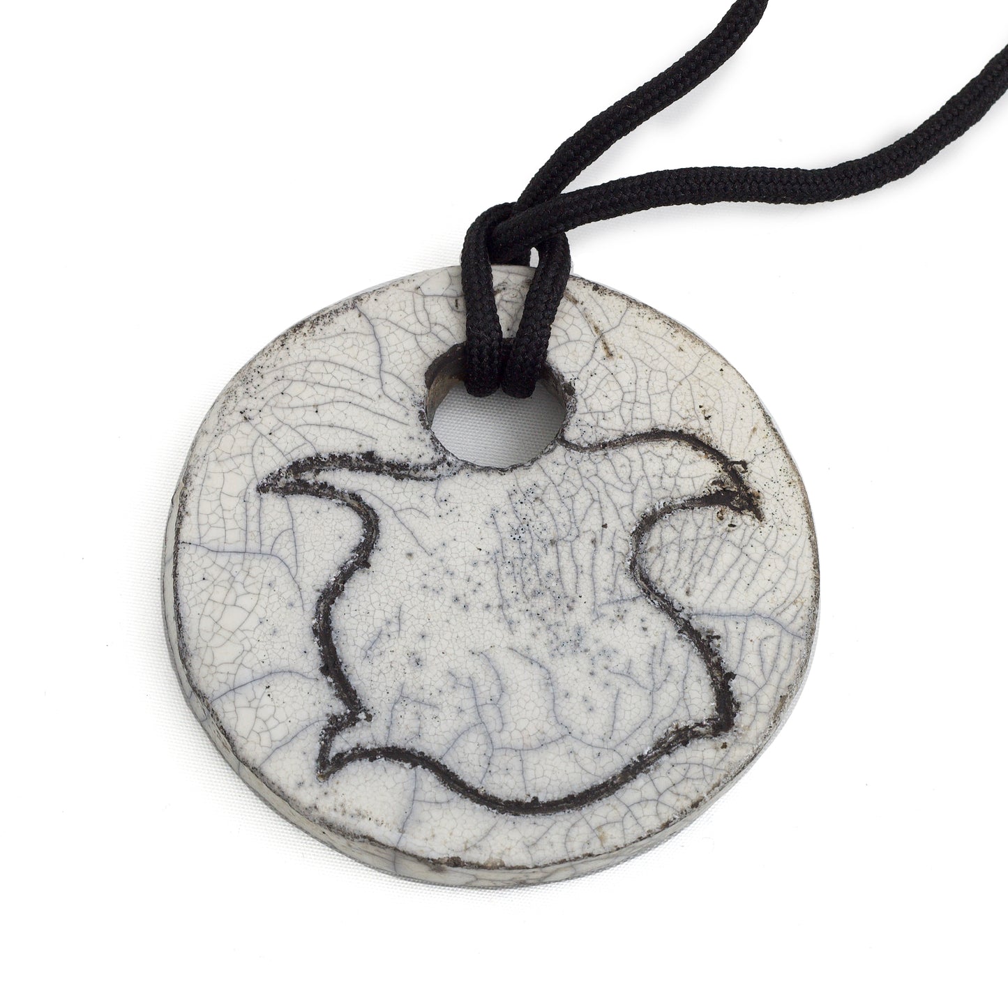 Modern Angel Necklace Ceramic Ceramic Protection Charm Primitive-Style Coin